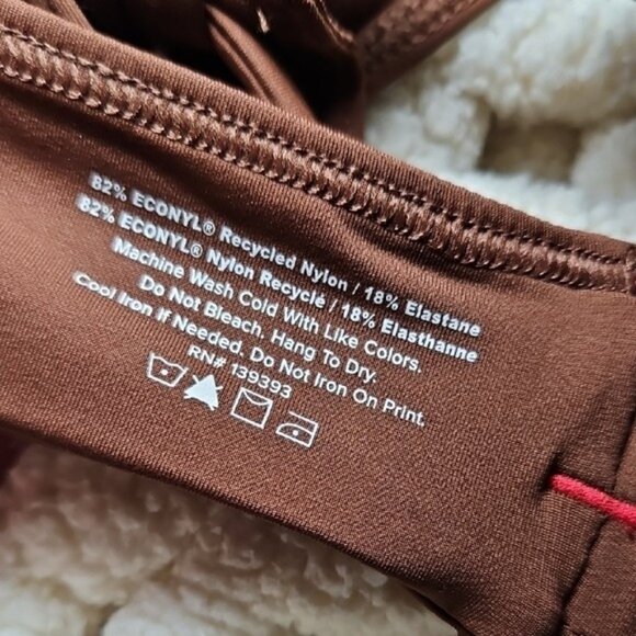 Everlane ReNew Chocolate Brown Bikini Swimsuit Set XXL New Beach Vacation - Picture 4 of 8